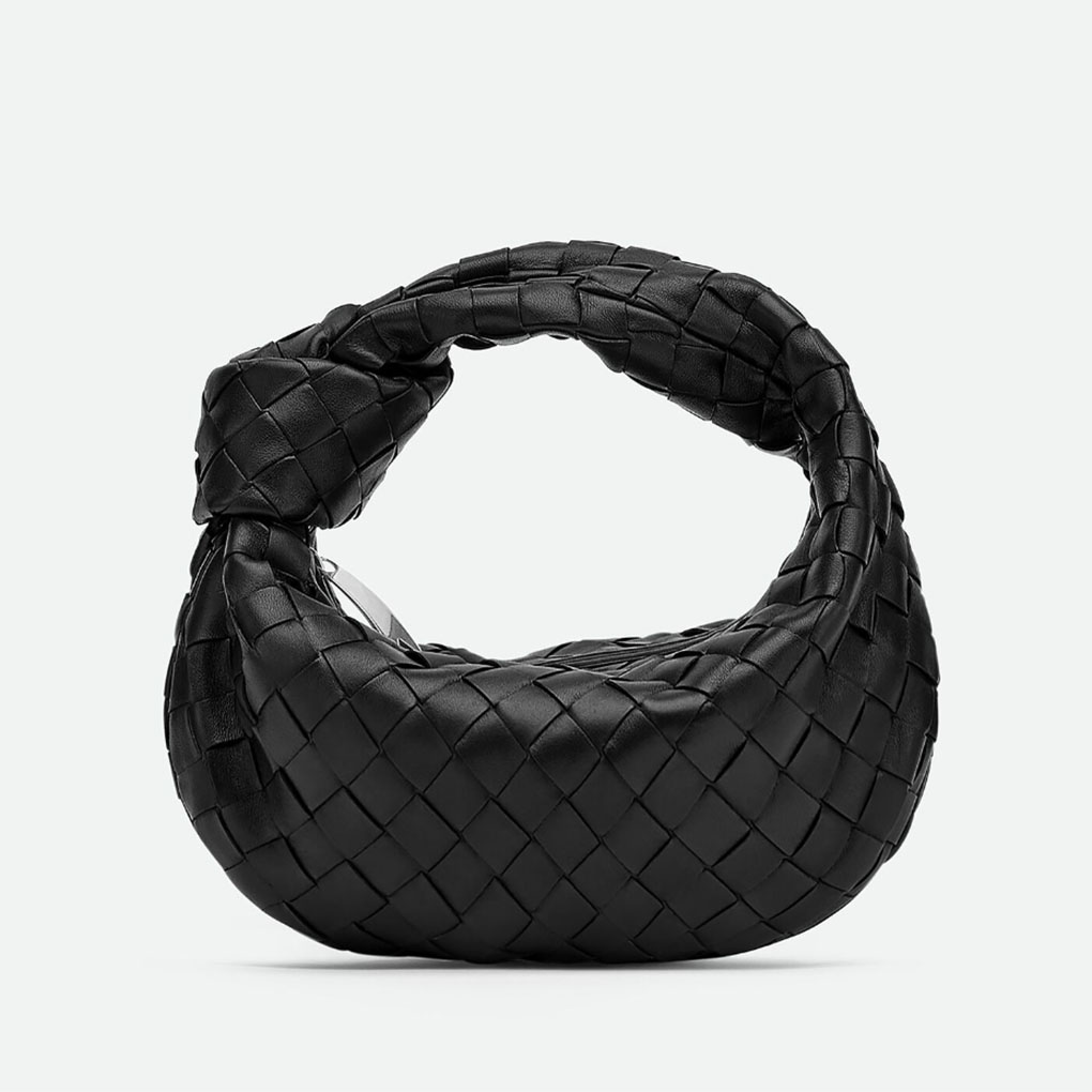 Bottega Veneta Candy Jodie Cowhide Shoulder Bag Dumpling Bag Braided Knot Bag 730828 Handbag Intreccio Braided Leather Craft Details Luxury Designer Mirror 9A 17 cm