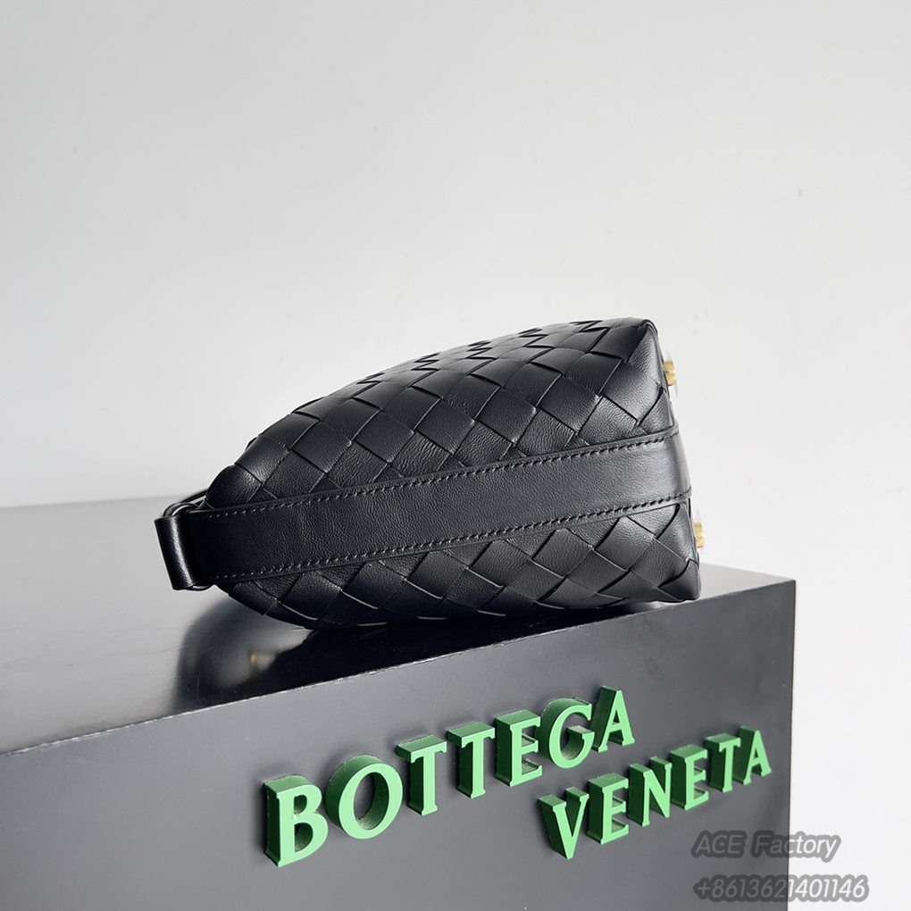 Bottega Veneta Wallace Underarm Shoulder Bag 754443 Intrecciato Woven Craftsmanship Nappa Lambskin Handbag Luxury Designer Mirror 9A 22cm