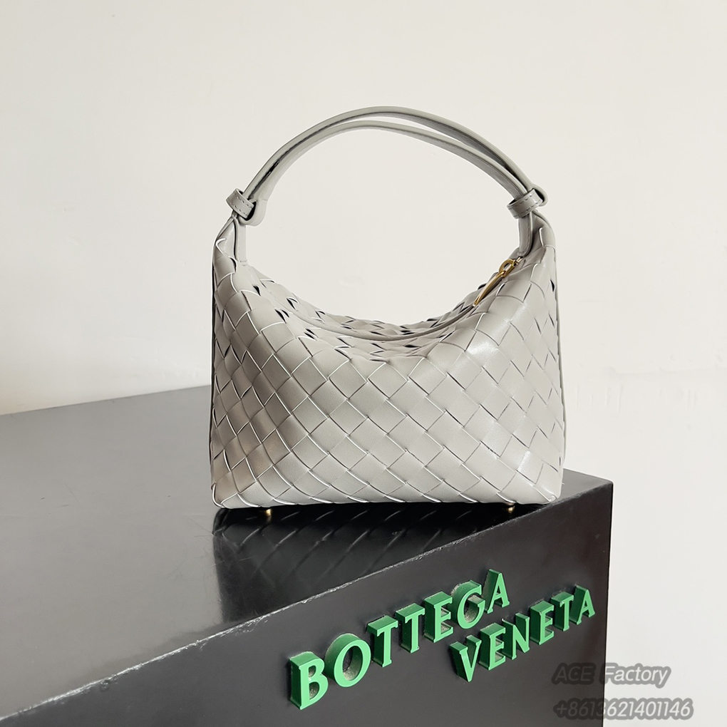 Bottega Veneta Wallace Underarm Shoulder Bag 754443 Intrecciato Woven Craftsmanship Nappa Lambskin Handbag Luxury Designer Mirror 9A 22cm