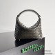 Bottega Veneta Wallace Underarm Shoulder Bag 754443 Intrecciato Woven Craftsmanship Nappa Lambskin Handbag Luxury Designer Mirror 9A 22cm