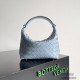 Bottega Veneta Wallace Underarm Shoulder Bag 754443 Intrecciato Woven Craftsmanship Nappa Lambskin Handbag Luxury Designer Mirror 9A 22cm