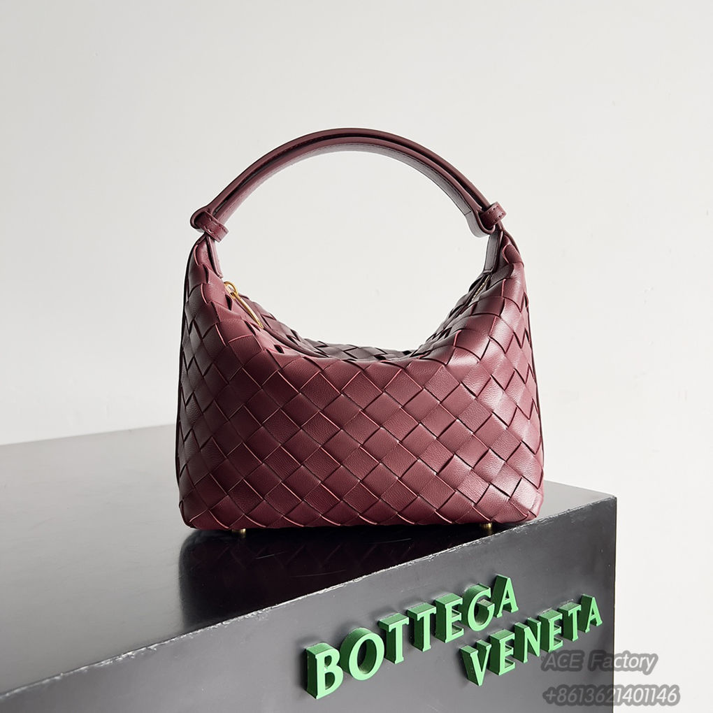 Bottega Veneta Wallace Underarm Shoulder Bag 754443 Intrecciato Woven Craftsmanship Nappa Lambskin Handbag Luxury Designer Mirror 9A 22cm