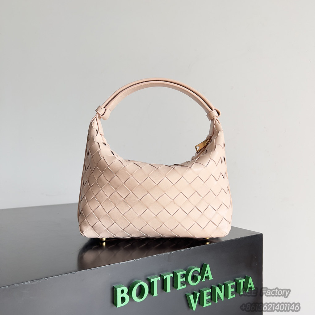 Bottega Veneta Wallace Underarm Shoulder Bag 754443 Intrecciato Woven Craftsmanship Nappa Lambskin Handbag Luxury Designer Mirror 9A 22cm