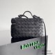 Bottega Veneta 24 Bang Bang Vanity Zip Crossbody Bag 789109 Intrecciato Woven Leather Cosmetic Case Handbag Luxury Designer Mirror 9A 22cm