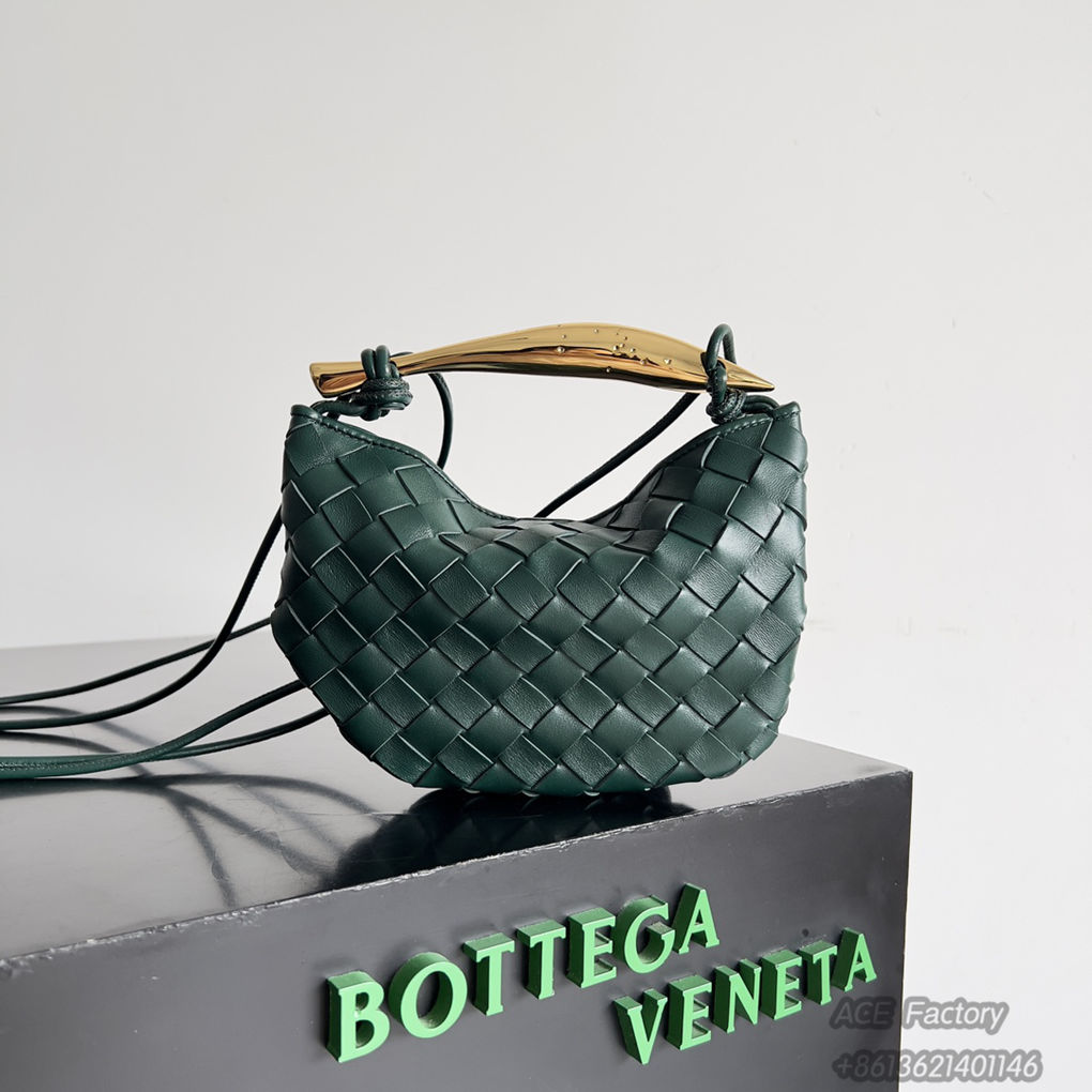 Bottega Veneta Mini Sardine Crossbody Bag 744267 Mini Intrecciato Lambskin Leather  Luxury Designer Mirror 9A 20cm