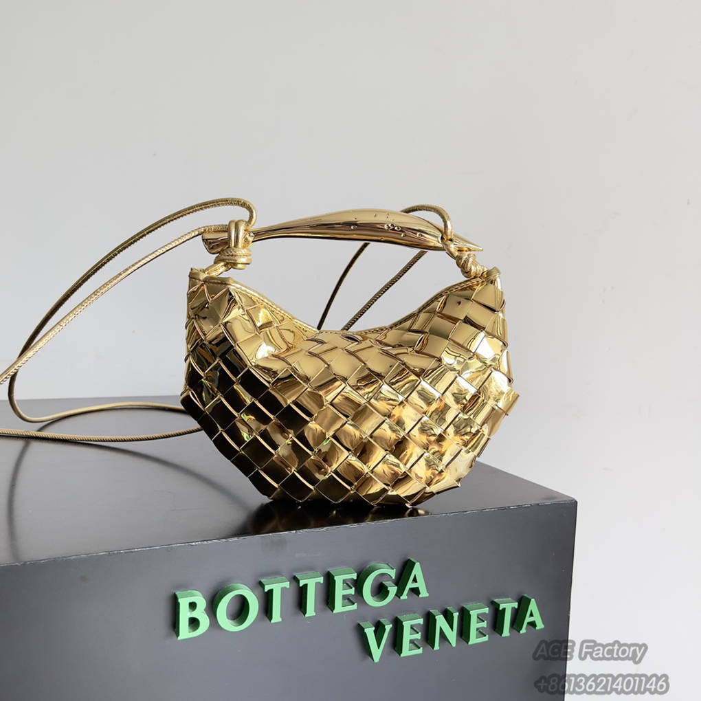 Bottega Veneta Mini Sardine Crossbody Bag 744267 Mini Intrecciato Lambskin Leather  Luxury Designer Mirror 9A 20cm