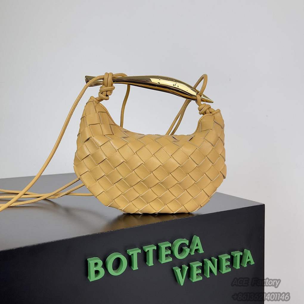 Bottega Veneta Mini Sardine Crossbody Bag 744267 Mini Intrecciato Lambskin Leather  Luxury Designer Mirror 9A 20cm