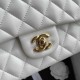 Chanel Classic Flap Bag A01112 Smooth Lambskin and Caviar Elegant Simple 7A High Quality Replica Handbag 25.5cm