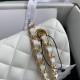 Chanel Classic Flap Bag A01112 Smooth Lambskin and Caviar Elegant Simple 7A High Quality Replica Handbag 25.5cm