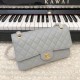 Chanel Classic Flap Bag A01112 Smooth Lambskin and Caviar Elegant Simple 7A High Quality Replica Handbag 25.5cm