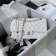 Chanel Classic Flap Bag A01112 Smooth Lambskin and Caviar Elegant Simple 7A High Quality Replica Handbag 25.5cm