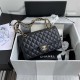 Chanel Classic Flap Bag A01112 Smooth Lambskin and Caviar Elegant Simple 7A High Quality Replica Handbag 25.5cm