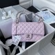 Chanel Classic Flap Bag A01112 Smooth Lambskin and Caviar Elegant Simple 7A High Quality Replica Handbag 25.5cm