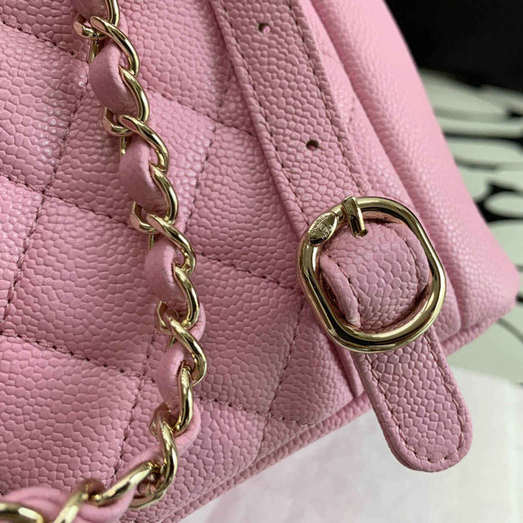 Chanel Mini Backpack Ohanel24A Lychee Cowhide Diamond Duma AS3860 99235 10A Top Mirror Quality 20cm