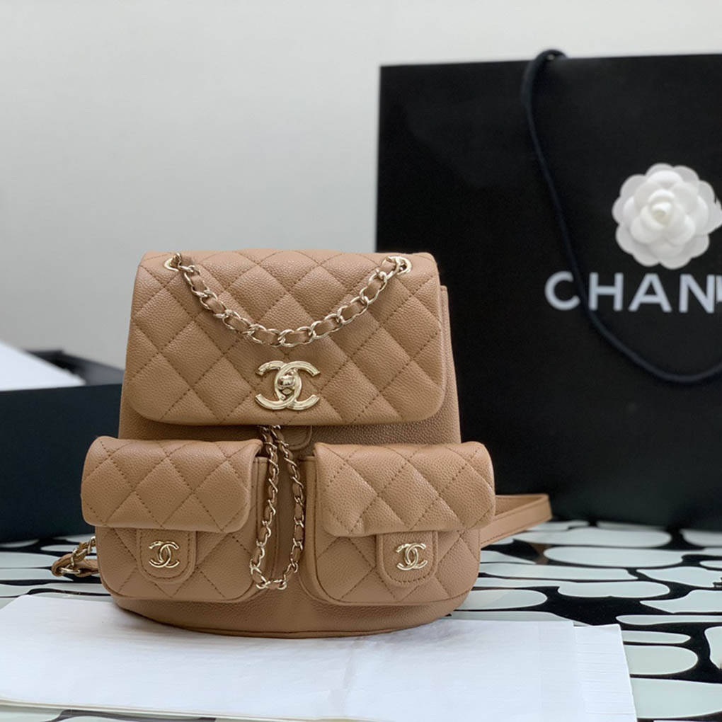 Chanel Mini Backpack Ohanel24A Lychee Cowhide Diamond Duma AS3860 99235 10A Top Mirror Quality 20cm