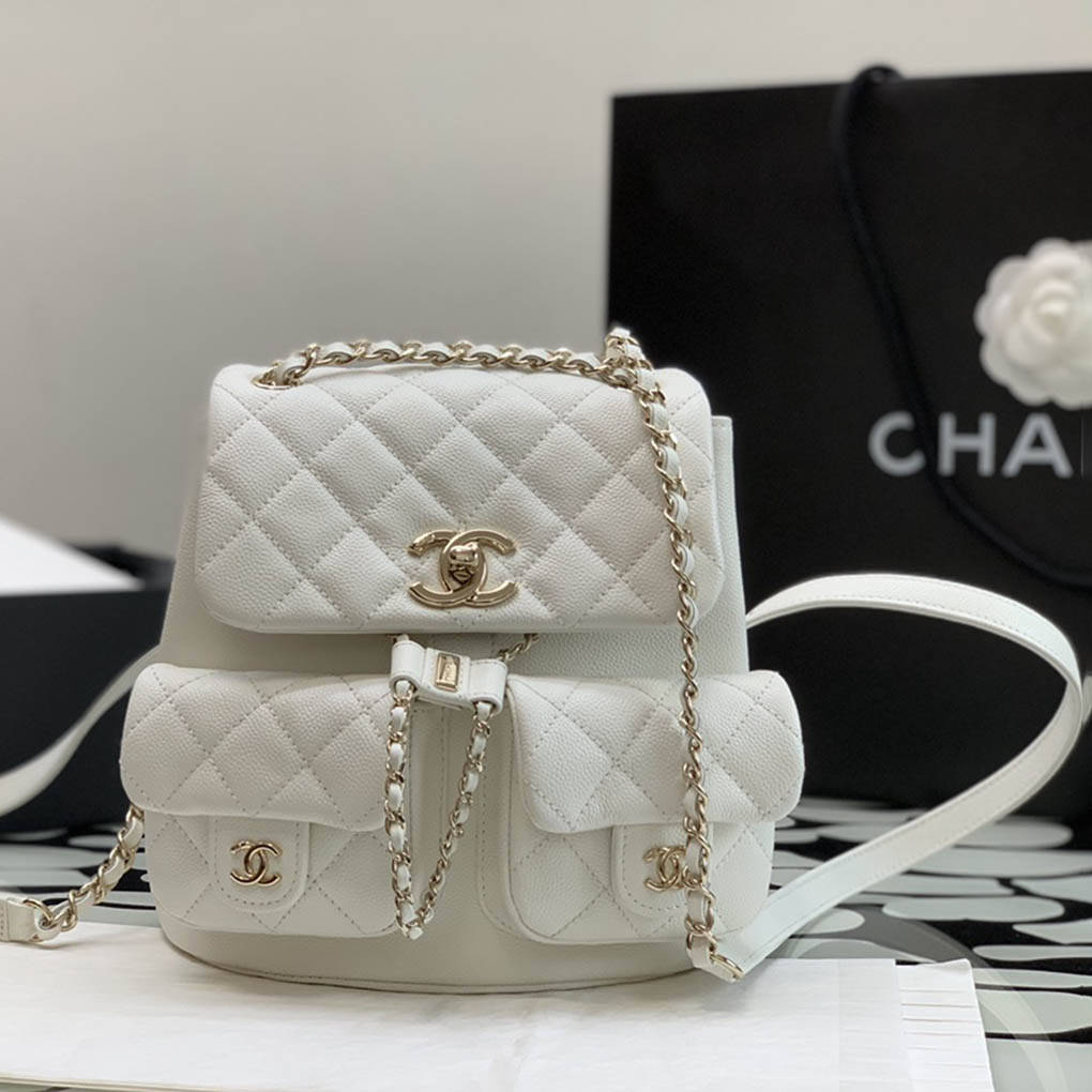 Chanel Mini Backpack Ohanel24A Lychee Cowhide Diamond Duma AS3860 99235 10A Top Mirror Quality 20cm