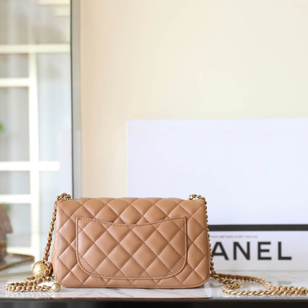 Chanel Small Gold Ball 24K Classic Flap   Cover Mini Chain Handbag AS1787 9A Mirror Quality 20cm