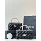 Chanel 24P WOC Pearl Handle Handbag AP2803 Embossed CC Logo Wax Leather Designer Luxury 9A 19cm