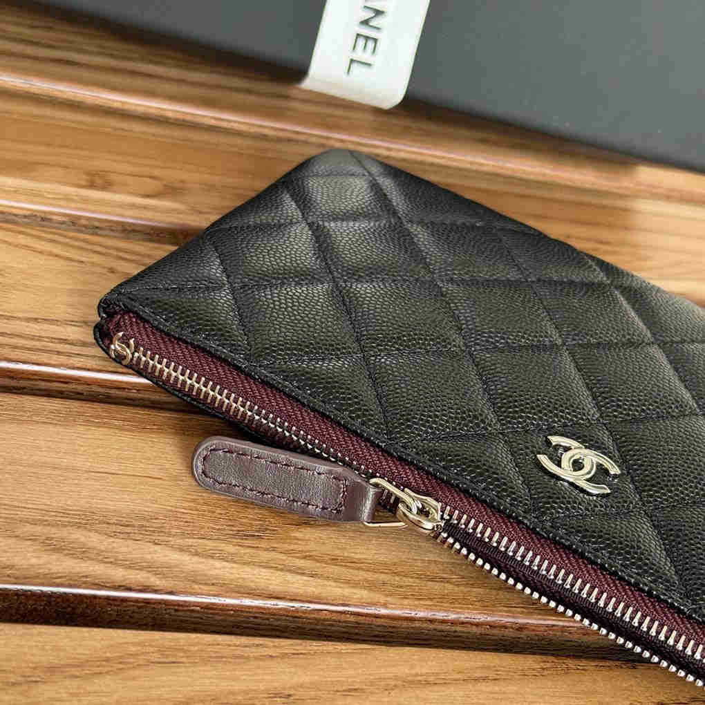 Chanel Clutch Card Holder Wallet AP1071 Purse Top Layer Leather New Ball Pattern Diamond Carry-On Bag 9A Mirror Quality 20cm