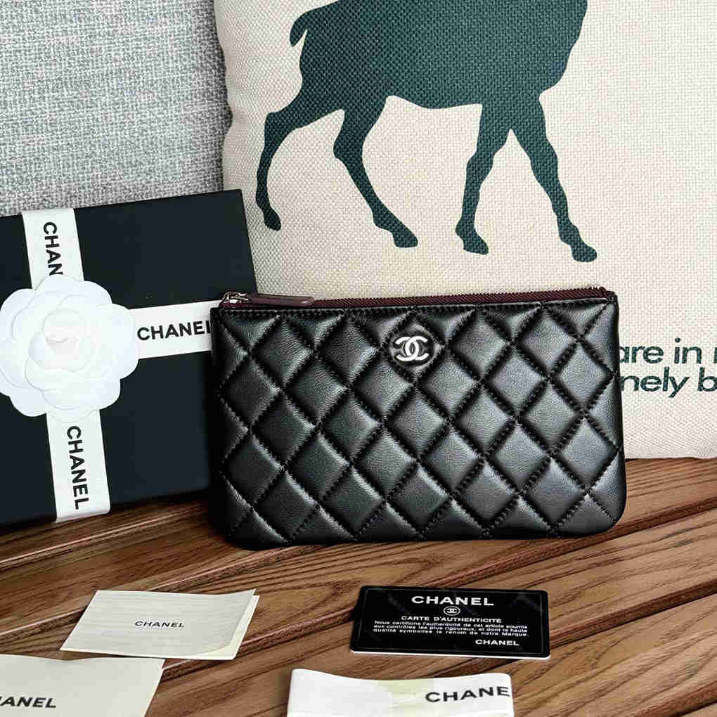 Chanel Clutch Card Holder Wallet AP1071 Purse Top Layer Leather New Ball Pattern Diamond Carry-On Bag 9A Mirror Quality 20cm