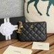 Chanel Pendant Coin Purse A50168 Top Leather Hardware, Diamond Pattern Wallet First Layer Cowhide New 9A Mirror Quality 14cm