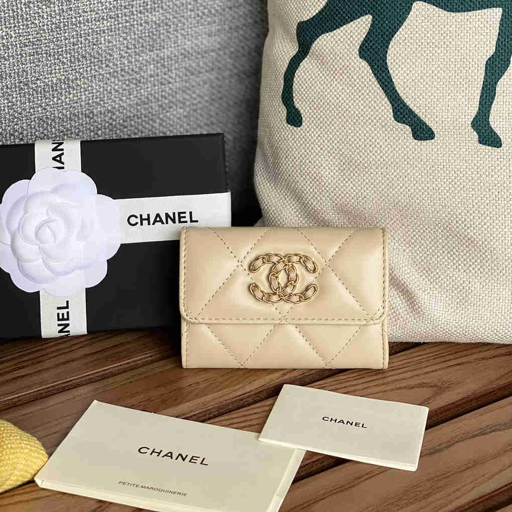 CHANEL Flap Coin Purse Card Holder Wallet Diamond Pattern AP1790 9A Quality Luxury Design Wallet 11cm