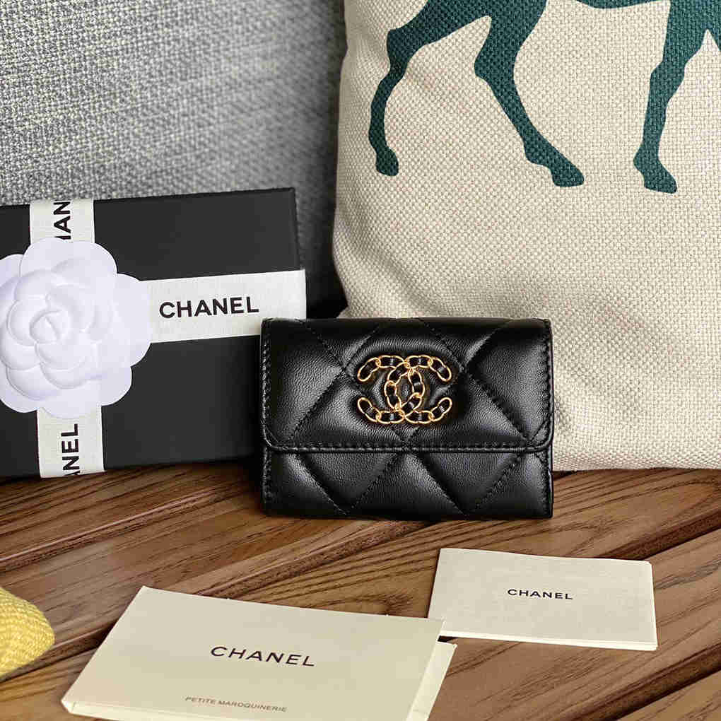 CHANEL Flap Coin Purse Card Holder Wallet Diamond Pattern AP1790 9A Quality Luxury Design Wallet 11cm