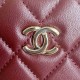 Chanel 24k Cosmetic Bag As5167 Classic Light Gold Chain With Lambskin Handbag Cc Logo Designer Luxury Shoulder Strap 9A Mirror Quality 18cm