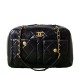 Chanel 24k Bowling Shoulder Bag Shiny Cowhide With Vintage Metal 9A Mirror Quality Luxury Design Handbag 33cm