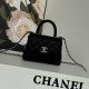 Chanel 24k Coco Handle Flap Handbag Classic Style Small Ball Grain Leather Light Gold Buckle AS4244 9A Mirror Quality Luxury Design 14.5cm