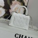 Chanel 24k Coco Handle Flap Handbag Classic Style Small Ball Grain Leather Light Gold Buckle AS4244 9A Mirror Quality Luxury Design 14.5cm