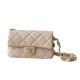 Chanel 24k New Underarm Flap Handbag Classic AS5174 CC Metal Chain 9A Mirror Quality Luxury Design 21cm