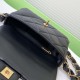 Chanel 24k New Underarm Flap Handbag Classic AS5174 CC Metal Chain 9A Mirror Quality Luxury Design 21cm