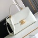 Celine 24 Nino Medium Soft Cowhide Handbag Supple Calfskin  Triomphe Kelly Shoulder Bag 117523 Totes Crossbody Luxury Designer Mirror Quality 25cm