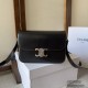 Celine Triomphe Bag Shiny Calfskin Shoulder Bags 187363 Handbag Luxury Designer Mirror Quality 22.5cm