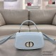 Dior 30 Montaigne Avenue Top Handle Bag 6530 Shiny Patent Leather 9A Mirror Quality Luxury Design 19 cm