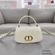 Dior 30 Montaigne Avenue Top Handle Bag 6530 Shiny Patent Leather 9A Mirror Quality Luxury Design 19 cm