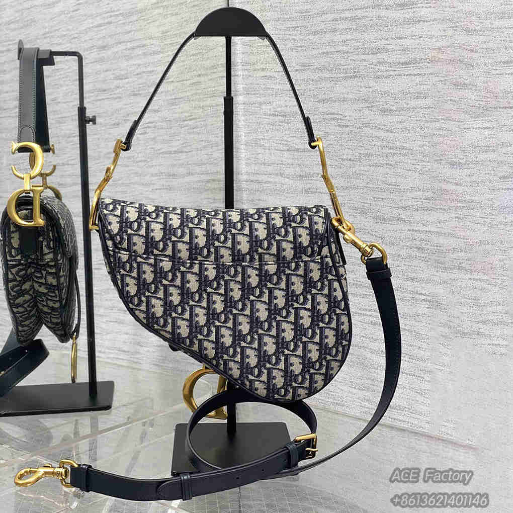 Dior Classic Women CD SADDLE Handbag Fashion Women Shoulder Bag 9A Mirror Quality Luxury Design 24cm