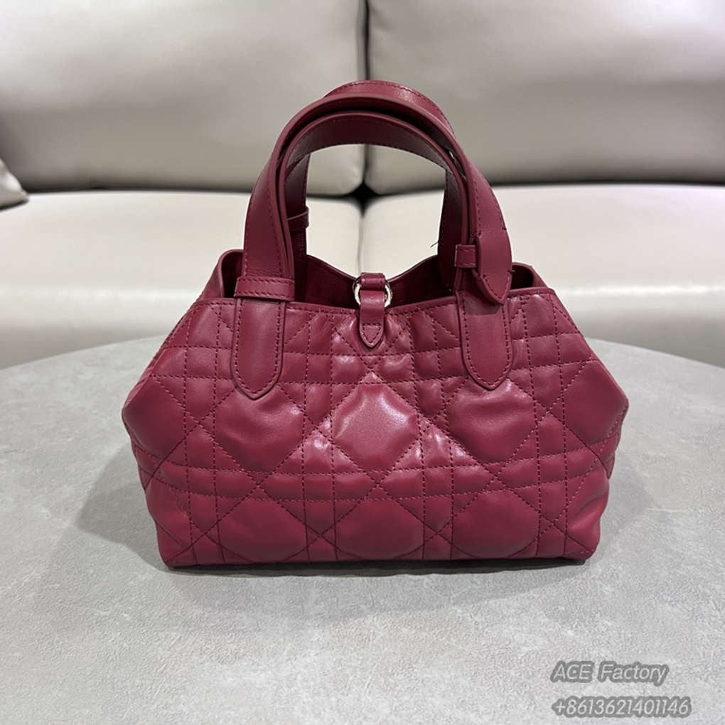 Christian Dior 30 Montaigne Mini Drawstring Bucket 9A Mirror Quality Luxury Design Genuine Leather 16cm