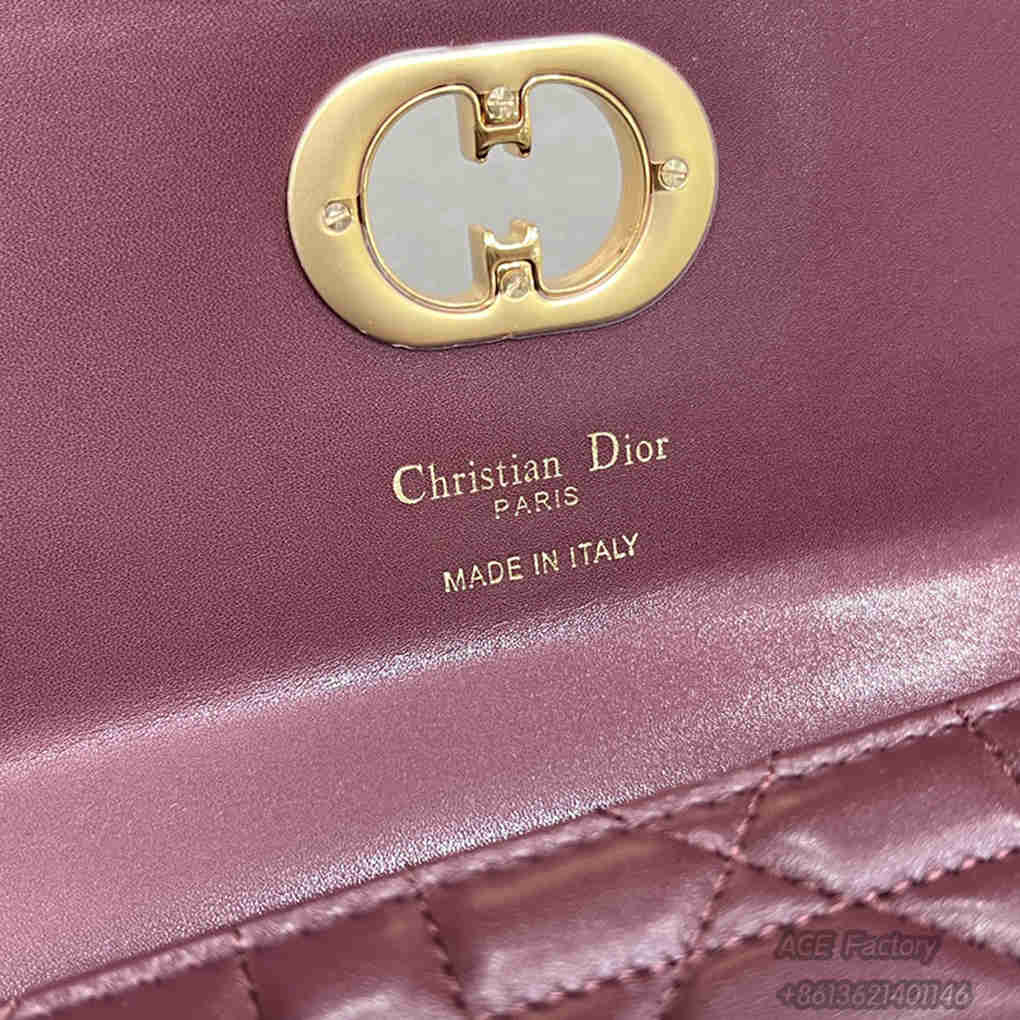 Christian Dior Miss Caro Top Handle Clutch 9A Mirrored Premium Luxury Designer Lambskin Leather 24cm