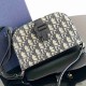 Christian Dior Men's Saddle Flap Messenger Bag Calfskin Printed Canvas 2ADCA435 9A Mirror Quality Luxury Design 19.5 cm