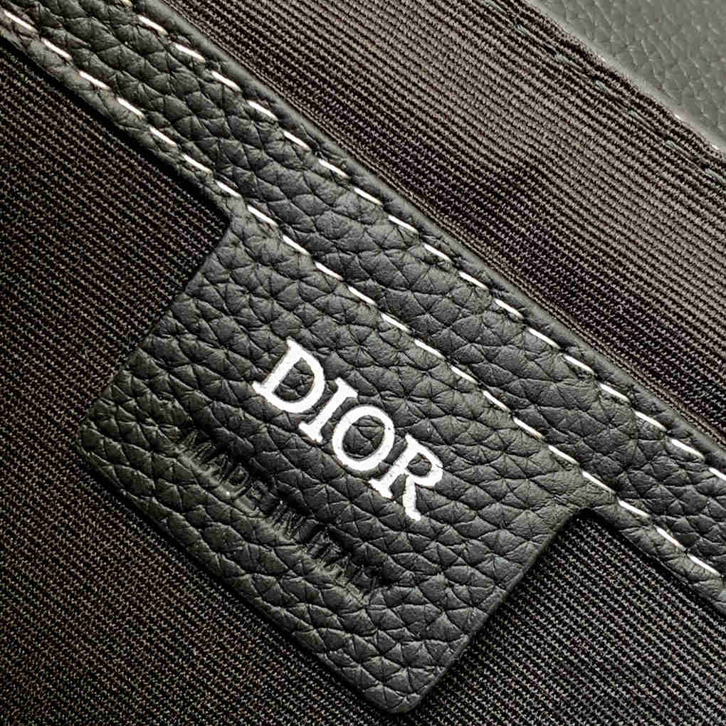 Christian Dior Saddle Messenger Bag Men Women Fashion Bag Handbag 1ADPO049 9A Mirror Quality Luxury Design Grained Cow Leather Oblique Printed Fabric 23cm