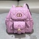 Christian Dior Caro Backpack 6302 Drawstring Bucket Bag Large Raglan Tote 9A Mirror Quality Luxury Design 18.5cm