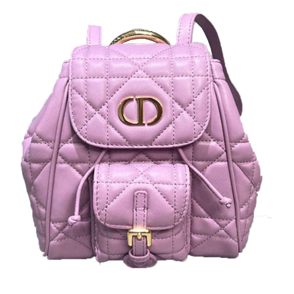 Christian Dior Caro Backpack 6302 Drawstring Bucket Bag Large Raglan Tote 9A Mirror Quality Luxury Design 18.5cm