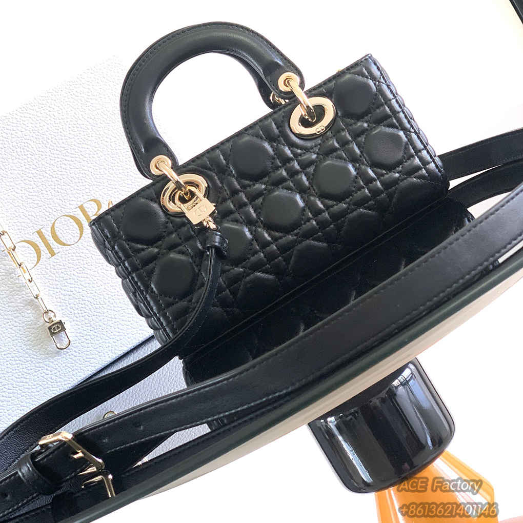 Christian Dior Lady D-Joy Handbag Lambskin Handbag Chain Leather Shoulder Strap 2540 9A Mirror Quality Luxury Design 26cm