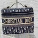 Christian Dior Oblique Retro Print Cosmetic Bag Vintage Bucket Bag Stitching Embroidery 9A Mirror Quality Luxury Design 25cm