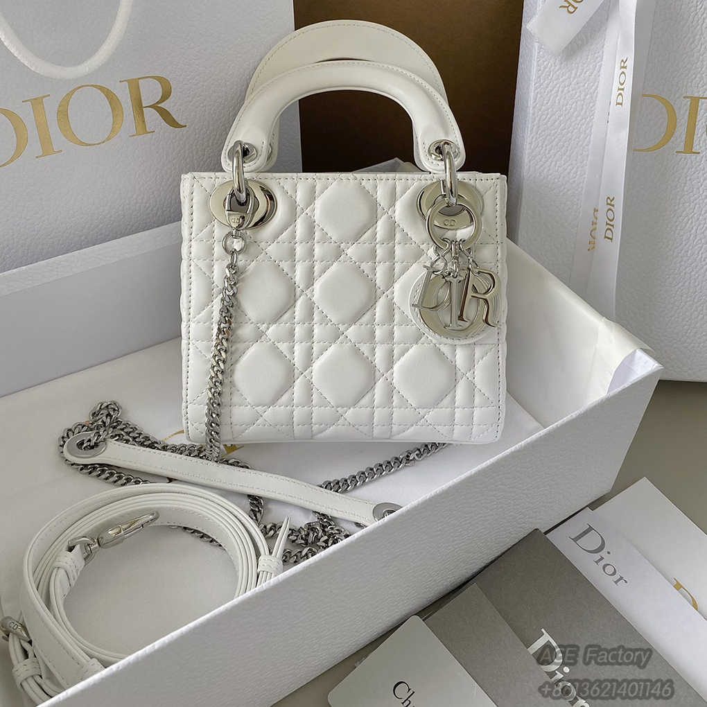 Dior Classic Lady Handbag 6603 Fashion Women  Shoulder Bag Tote 17cm 9A Mirror Quality Luxury Design 17cm