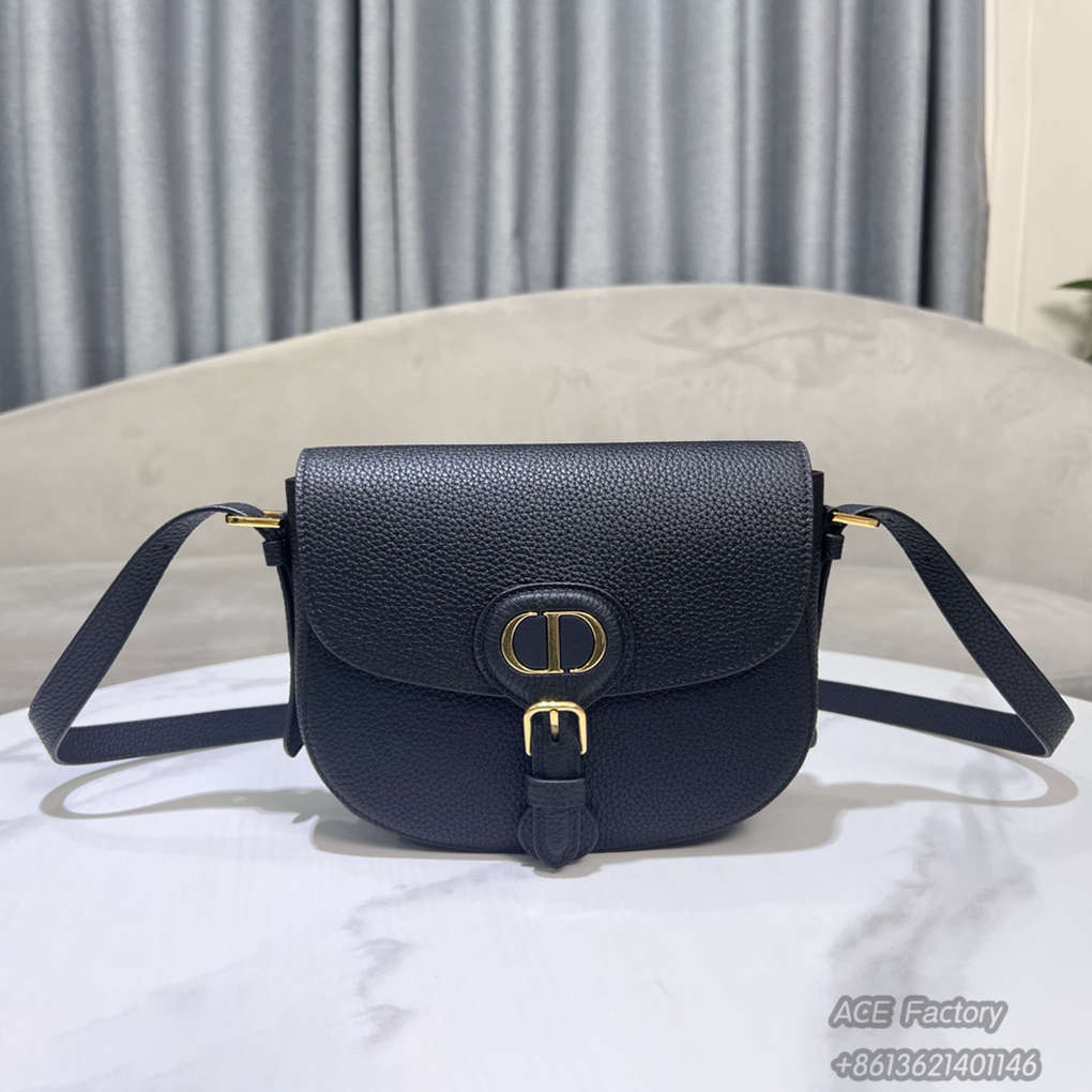 Dior Classic Bobby Handbag M9337 Fashion Women  Shoulder Bag Grained Cow Leather Vintage Metal 9A Mirror Quality Luxury Design 22cm