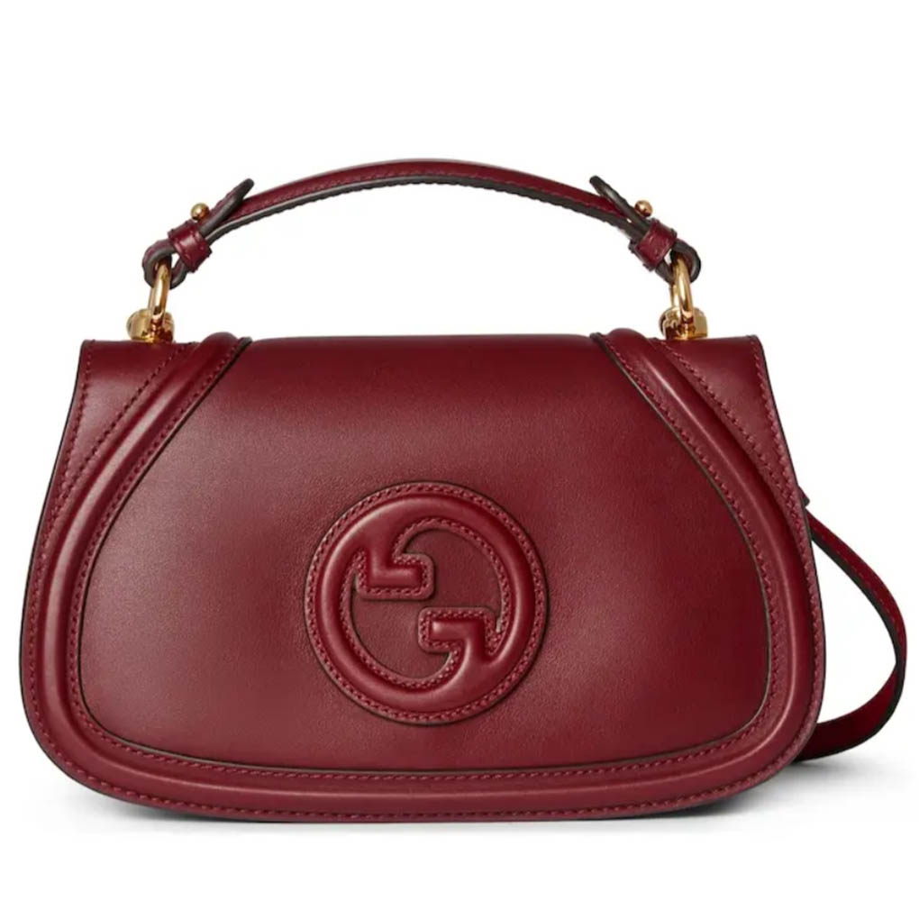 Gucci Blondie  815714 Collection New Handbag Smooth Leather and Canvas GG Designer Luxury 9A Mirror Quality 27cm