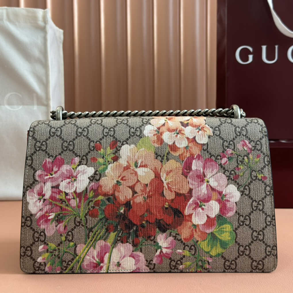 Gucci Dionysus Supreme Canvas Genuine Leather Luxury Designer 400249 9A Mirror High Quality 28cm